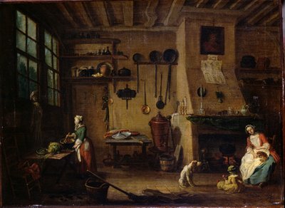 The Bourgeois Kitchen by Jean Baptiste Lallemand